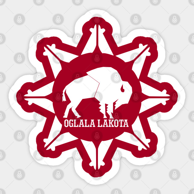 Oglala Lakota Sioux Native American Sticker TeePublic